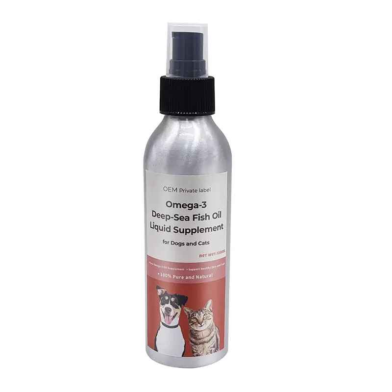 omega 3 deep sea fish oil liquid supplement for cat and dog