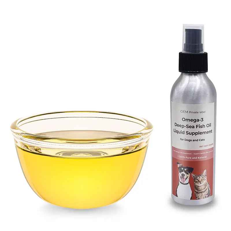 omega 3 deep sea fish oil liquid supplement for cats and dogs