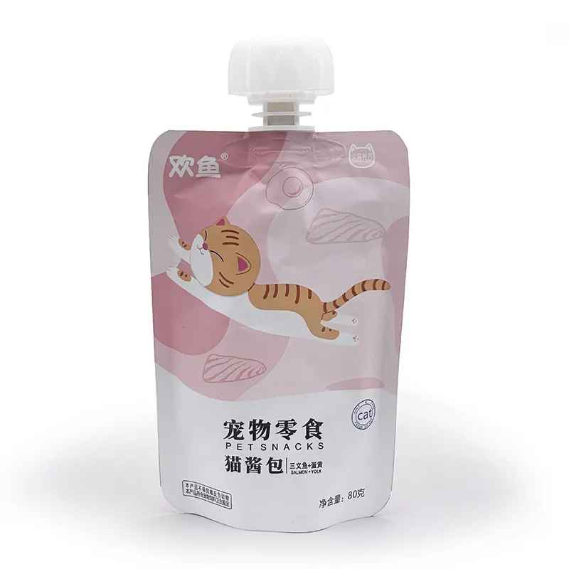 salmon egg yolk gravy pouch for cats